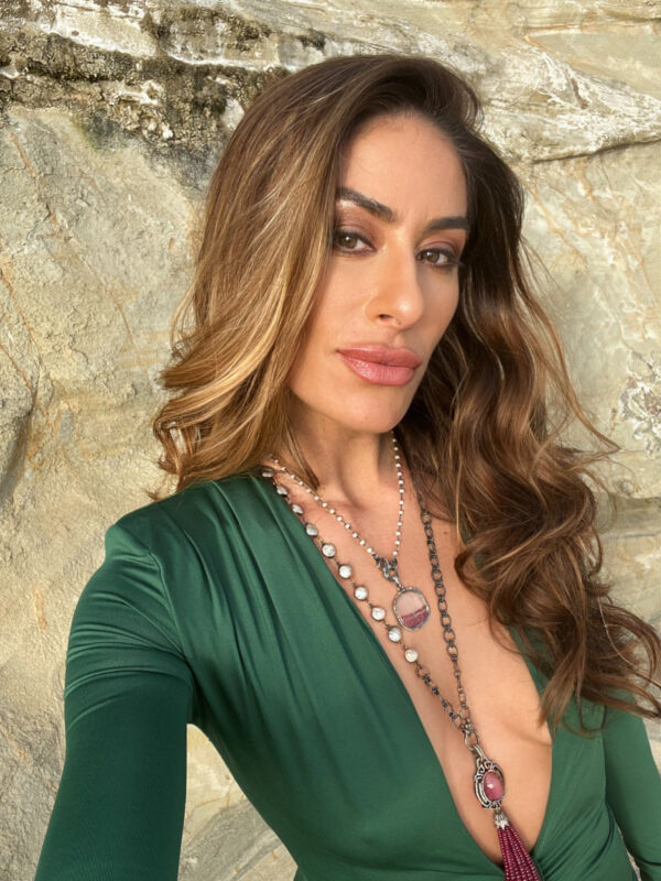 Angeline Dress Emerald - Image 5