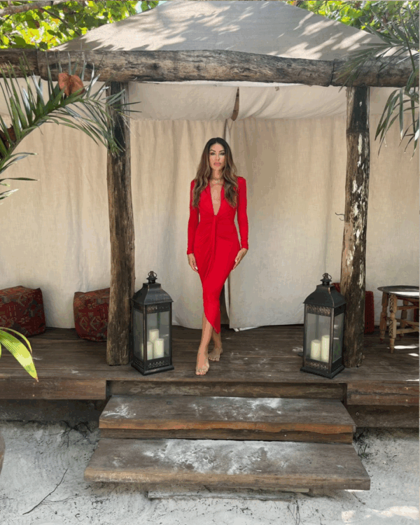 Angeline Dress Red - Image 4