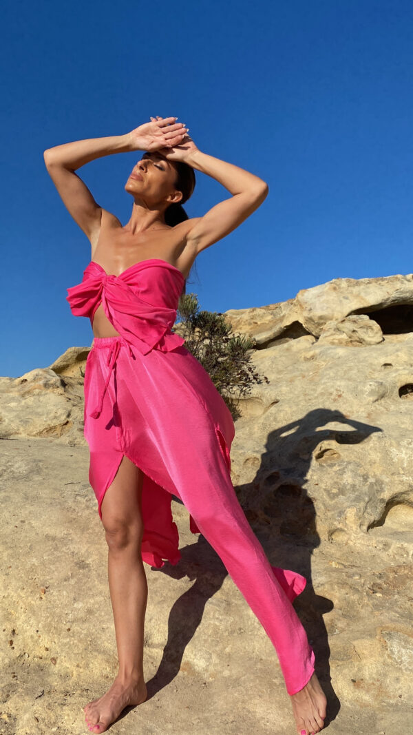 Siren Dress Set Fuscia - Image 3